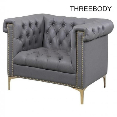 Custom Office Lobby Modern Hotel Furniture Leather Cover Sofa Leisure Chair