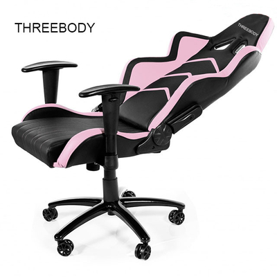 Custom PC Racing Gaming Chair 360 Degree Swivel Rotation Lumbar Support System