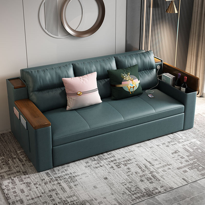 Jieshun Furniture Dual-Purpose Foldable Multi-Functional Double Fabric Living Room Sofa Bed