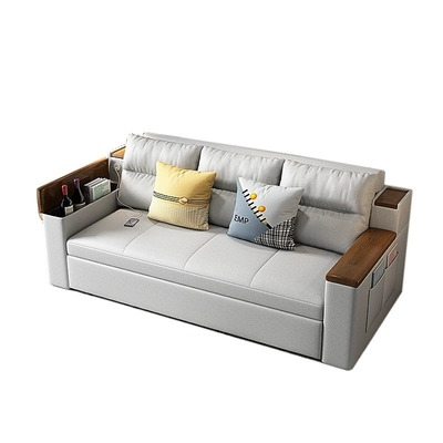 Jieshun Furniture Dual-Purpose Foldable Multi-Functional Double Fabric Living Room Sofa Bed
