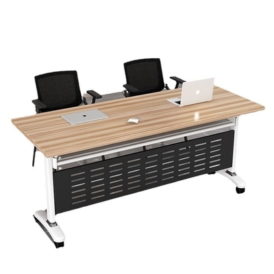 Multifunctional Folding Long Conference Table With Wheels For Conference Room Office Desks & Chairs