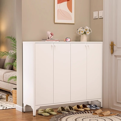 Modern Simple Large Capacity Household Home Entryway Steel Shoe Rackstorage Cabinet