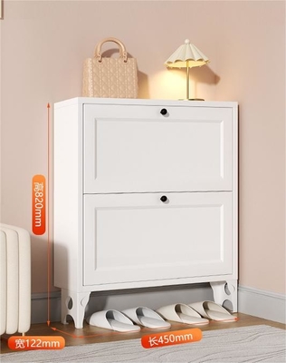 Modern Simple Ultra-Thin, Large-Capacity Steel Tipping Shoe Cabinet For Home Entrance, Exterior Door, Elevator Aisle